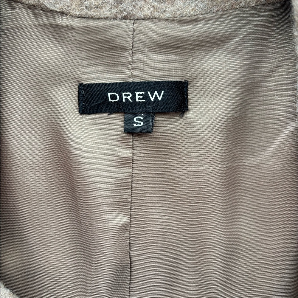DREW for ANTHROPOLOGIE Wool blend jacket coat with faux fur sleeves size Small - Picture 9 of 12